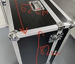 Flight case with equipment inside x 3