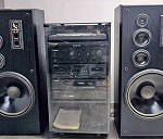 Wieża stereo z głośnikami x 2