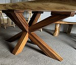 Blat drewniany x 1, Podstawa do stołu x 1