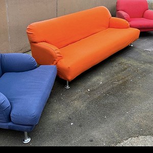 Sofa trzyosobowa x 1, Fotel x 2