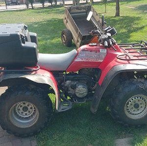 Quad Honda 300 plus pług do śniegu+mała przyczepka  x 3