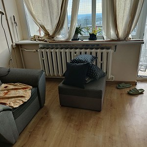 Sofa narożna x 1, Fotel x 1, Pufa x 1