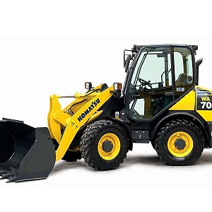 Ładowarka przegubowa/kołowa KOMATSU WA 70 x 1, Wozidło WACKER DW 9000 x 1