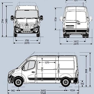 Renault Master furgon blaszak L2H2