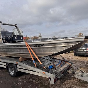 Łódź aluminiowa płaskodenna 6m