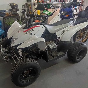 Honda cb 500 plus aeon cobra 350 quad