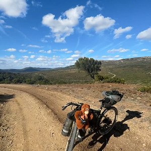 Rower Bikepackingowy (z lekkim bagażem zamontowanym)