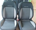 komplet foteli do VW POLO (2 fotele przód + tylna kanapa dzielona na dwie części) + tapicerka (4 boczki)