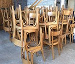 40 krzeseł drewnianych