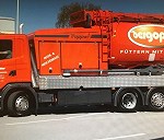 Samochód ciężarowy Scania z zabudową, 3 osie - potrzebny transport NISKOPODWOZIOWY