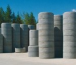 8 szt. kęgów betonowych