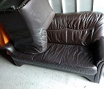 Sofa ,fotel i dwa materace
