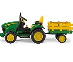 Traktorek elektryczny na akumulator dla dzieci z przyczepką