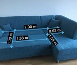 sofa narożna plus dywan