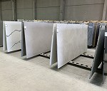 10 stone slabs 3m x 2.4m x 2 cm each on a stand A shape