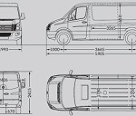 2 sztuki VW Transporter T5  + 2  sztuki VW Crafter średni niski  L2H1 Do Warszawy