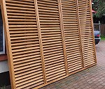 Drewniane panele ogrodzeniowe