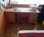 biurko i 3 regały, nadstawka