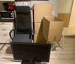 Moving 11 boxes + chair + TV + microwave + mattress + 2-3 small bags