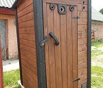Toaleta drewniana 141x166x220cm