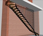 Dokładne wymiary i waga poniżej na zdjęciu schody metalowo-drewniane w elementach