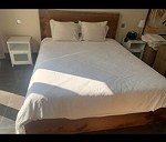 Bed frame x 1, Large painting x 1