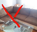 Sofa narożna, kanapa w 3 częściach 