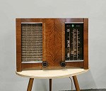 Radio drewniane lampowe 